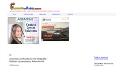 Desktop Screenshot of anunciosyavisos.com.ve