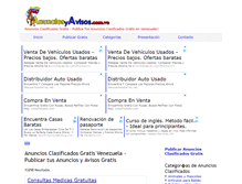 Tablet Screenshot of anunciosyavisos.com.ve