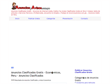 Tablet Screenshot of anunciosyavisos.com.pe